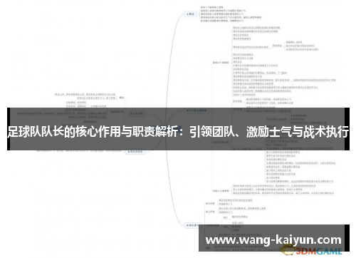 足球队队长的核心作用与职责解析：引领团队、激励士气与战术执行